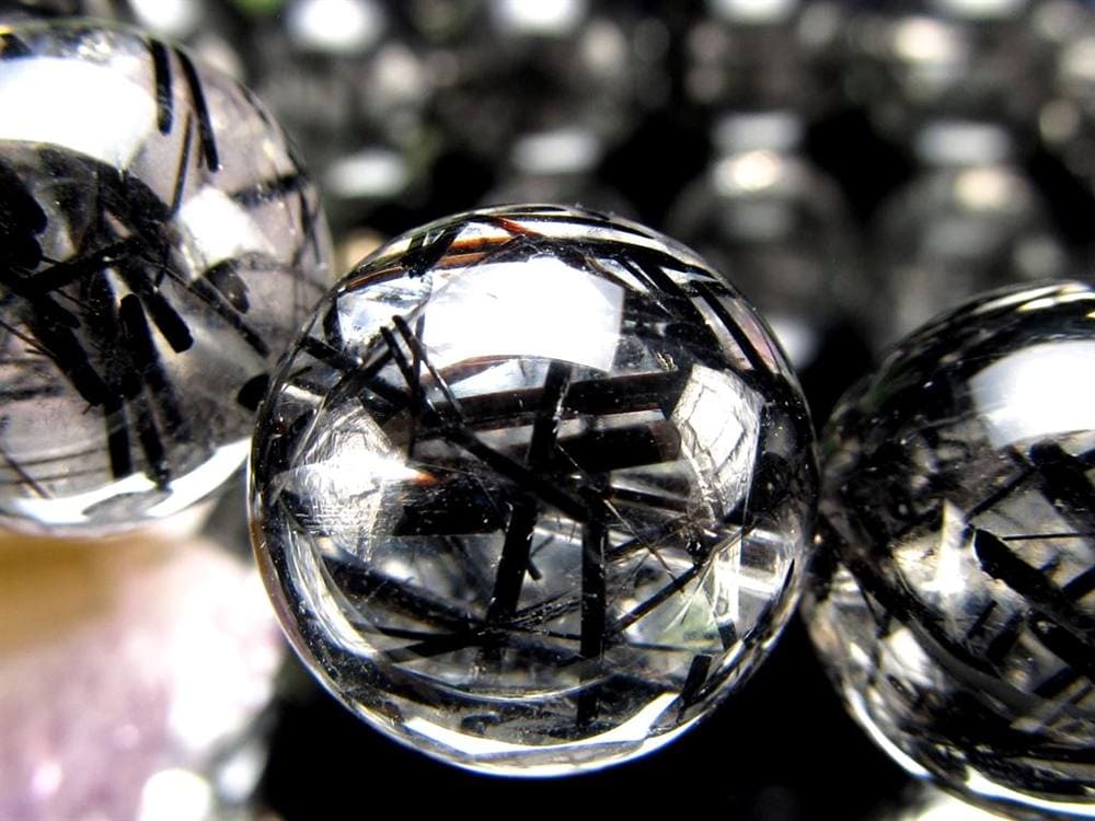 ルチルクォーツ ブラックルチル ブレスレット 天然石 パワーストーン