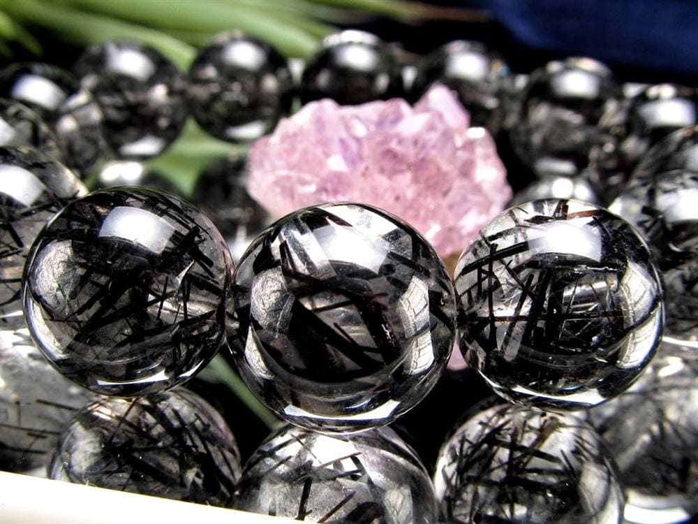 ルチルクォーツ ブラックルチル ブレスレット 天然石 パワーストーン