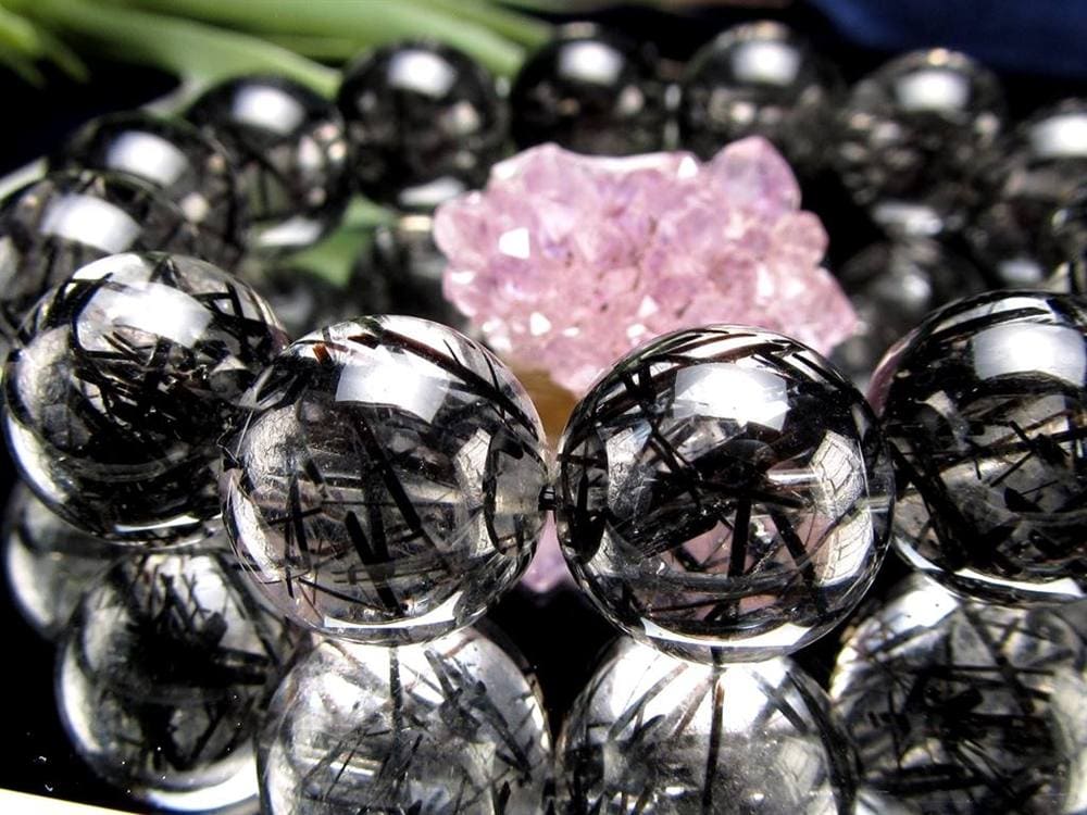 ルチルクォーツ ブラックルチル ブレスレット 天然石 パワーストーン