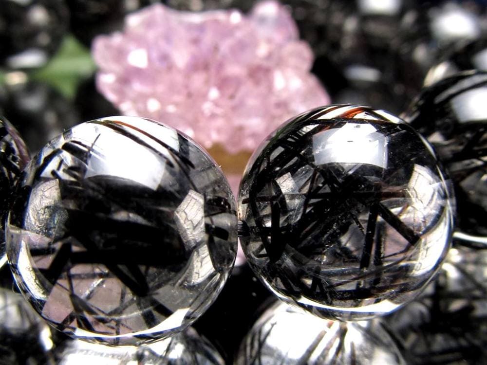 ルチルクォーツ ブラックルチル ブレスレット 天然石 パワーストーン