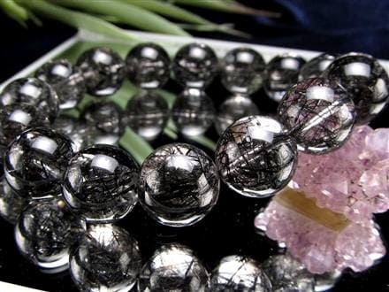 ルチルクォーツ ブラックルチル ブレスレット 天然石 パワーストーン