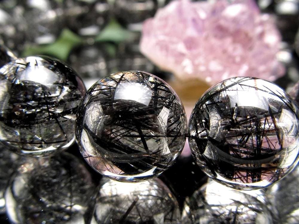 ルチルクォーツ ブラックルチル ブレスレット 天然石 パワーストーン