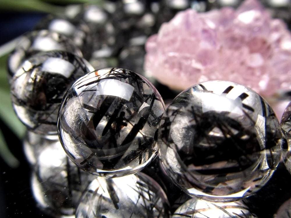 ルチルクォーツ ブラックルチル ブレスレット 天然石 パワーストーン