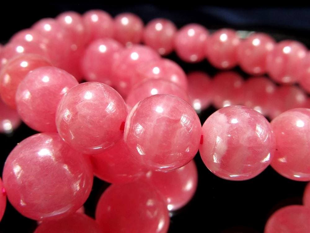 インカローズ ロードクロサイト ブレスレット レース模様 恋愛運