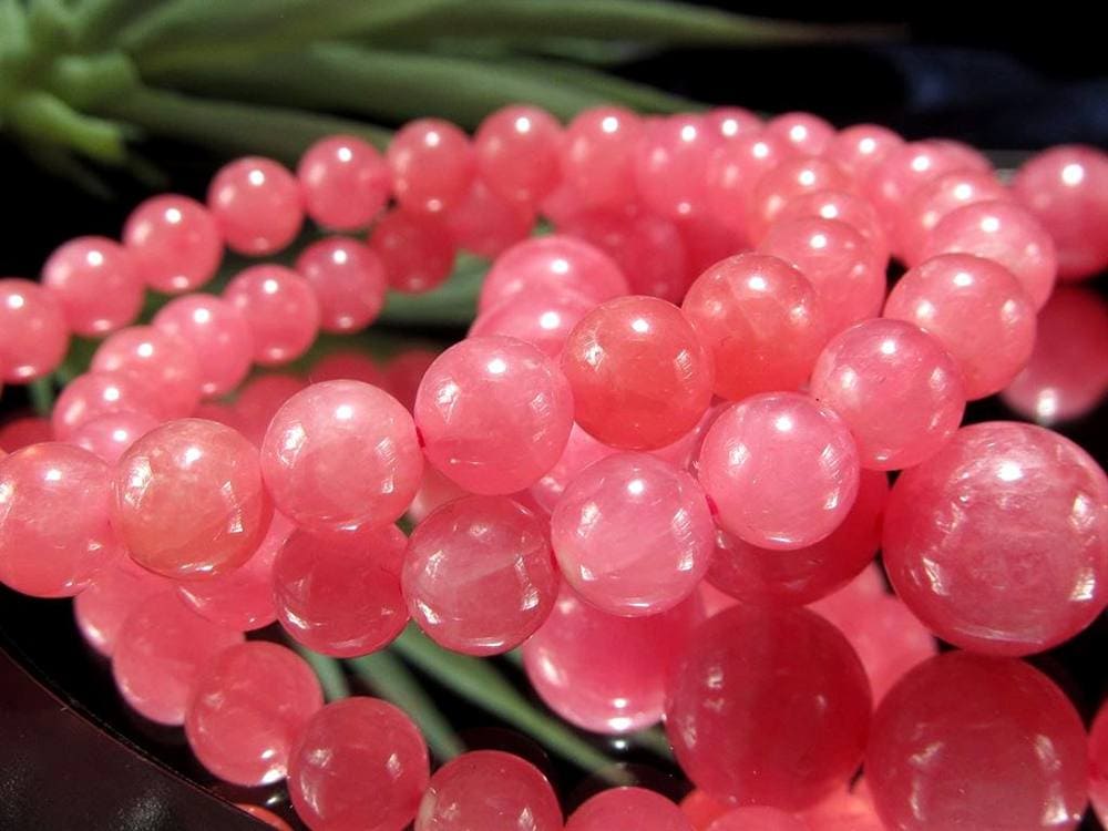 インカローズ ロードクロサイト ブレスレット レース模様 恋愛運