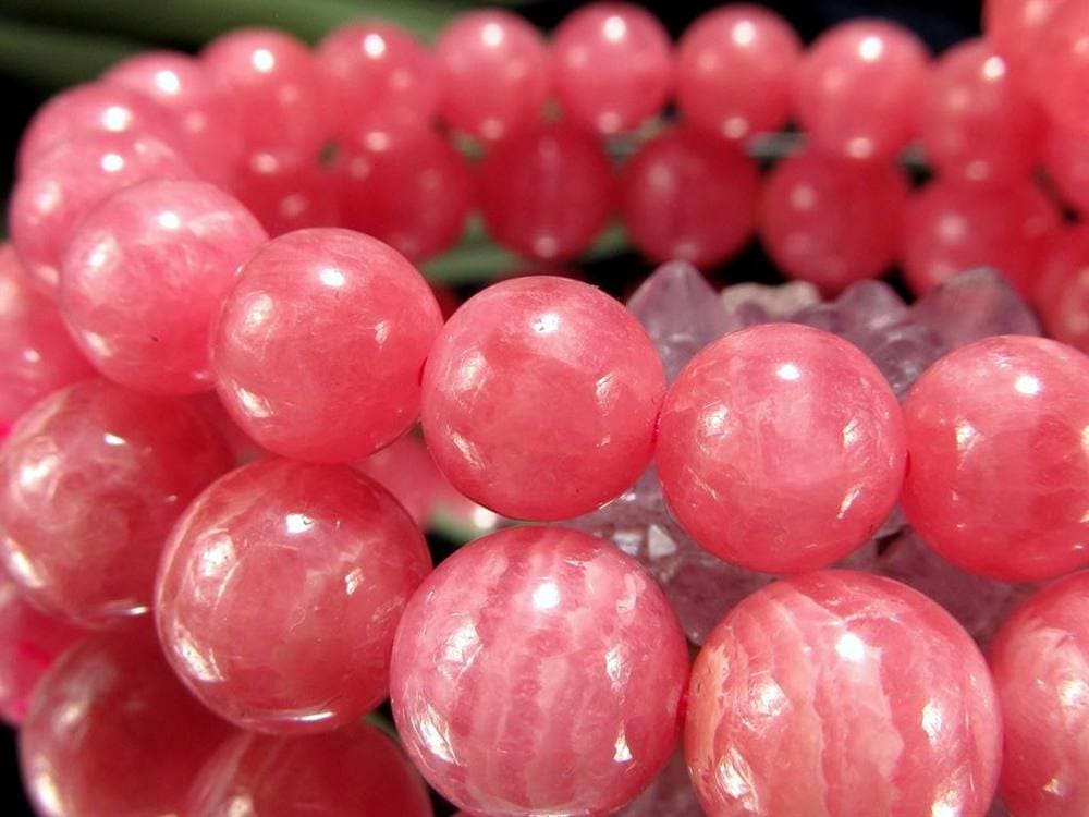 インカローズ ロードクロサイト ブレスレット レース模様 恋愛運