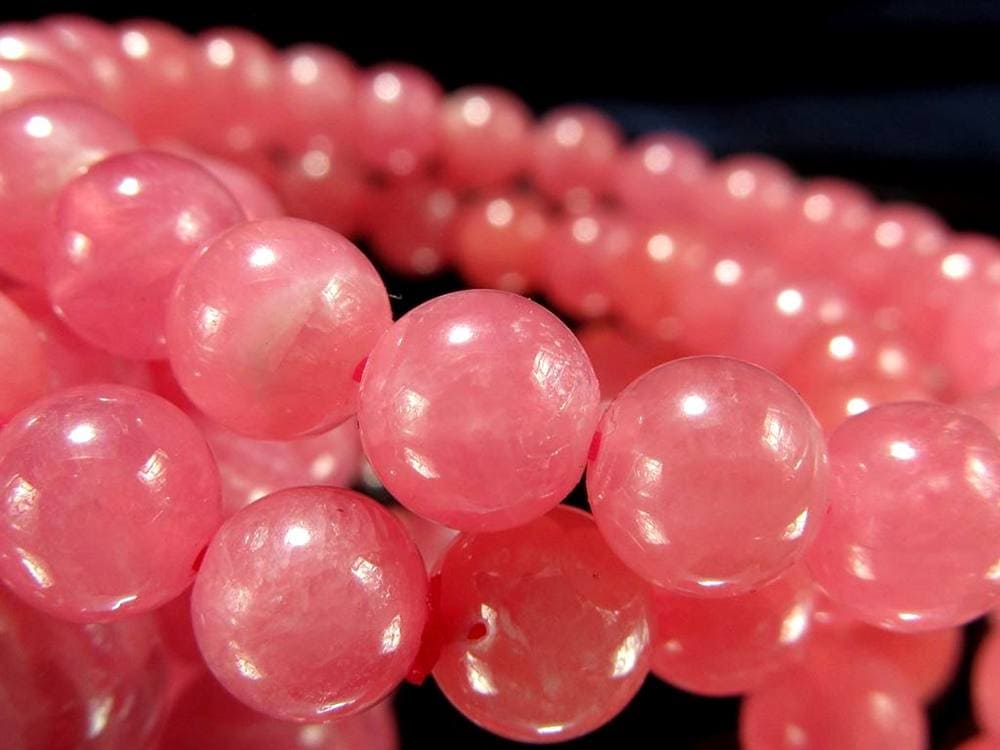 インカローズ ロードクロサイト ブレスレット レース模様 恋愛運