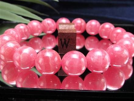 インカローズ ロードクロサイト ブレスレット レース模様 恋愛運