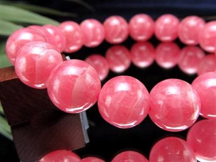 インカローズ ロードクロサイト ブレスレット レース模様 恋愛運