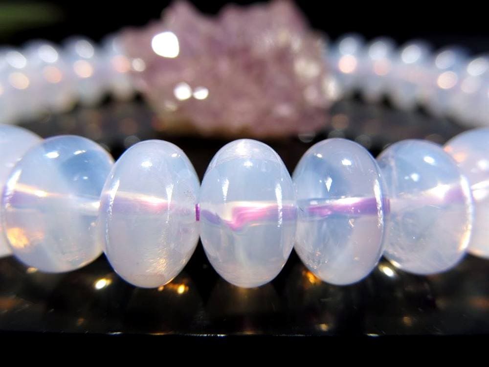 特殊カラー ムーンライトアメジスト スコロライト ブレスレット 2月の誕生石