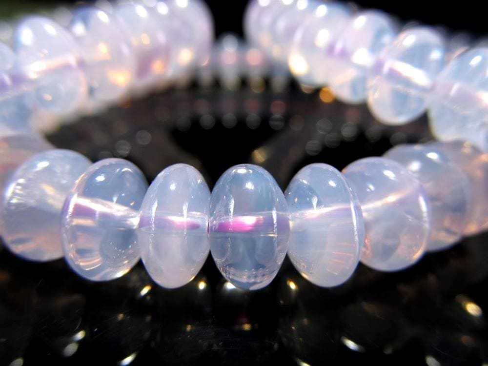 特殊カラー ムーンライトアメジスト スコロライト ブレスレット 2月の誕生石