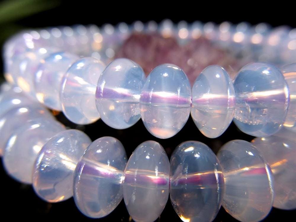 特殊カラー ムーンライトアメジスト スコロライト ブレスレット 2月の誕生石