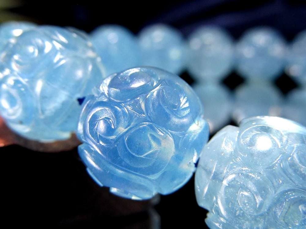 アクアマリン ブレスレット 3月の誕生石 ベリル マニコロ