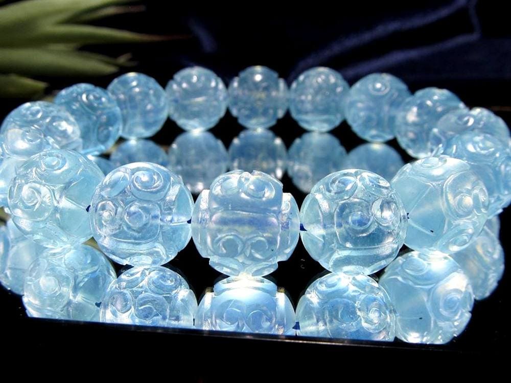 アクアマリン ブレスレット 3月の誕生石 ベリル マニコロ