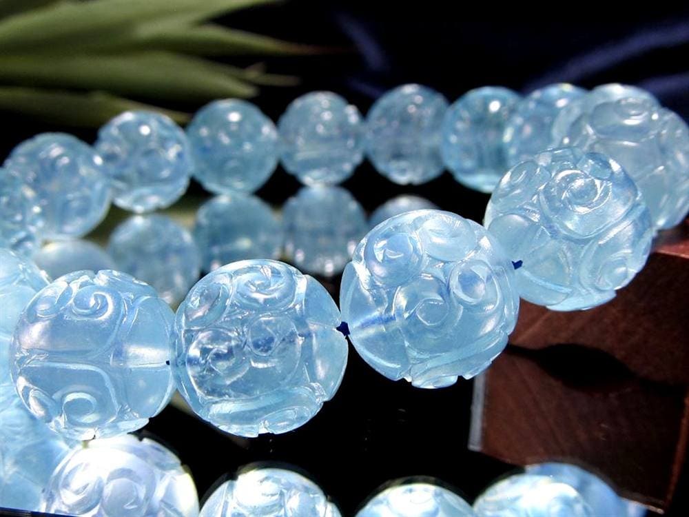 アクアマリン ブレスレット 3月の誕生石 ベリル マニコロ