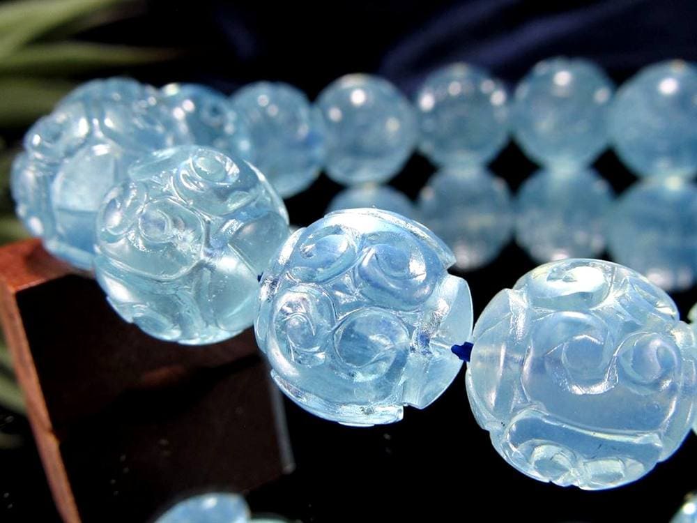 アクアマリン ブレスレット 3月の誕生石 ベリル マニコロ