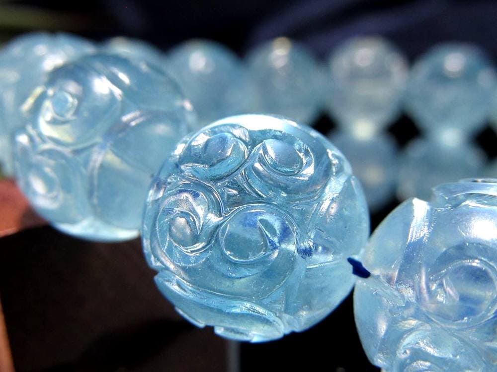 アクアマリン ブレスレット 3月の誕生石 ベリル マニコロ