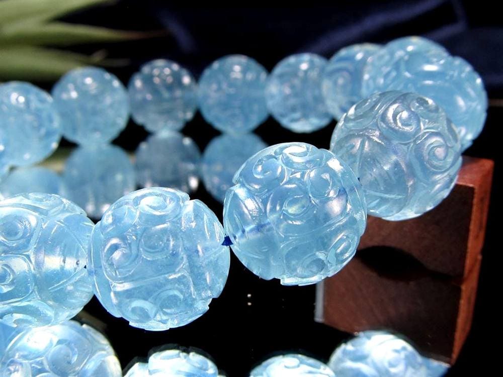 アクアマリン ブレスレット 3月の誕生石 ベリル マニコロ