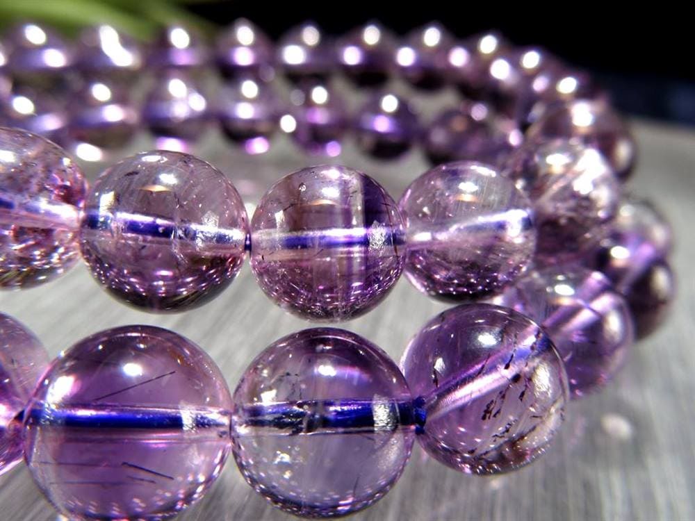 アメジストエレスチャル ブレスレット エレスチャル 紫水晶 スーパーセブン
