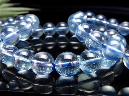 アクアマリン ブレスレット サンタマリア ベリル 藍玉