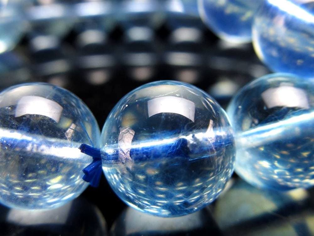 アクアマリン ブレスレット サンタマリア ベリル 藍玉