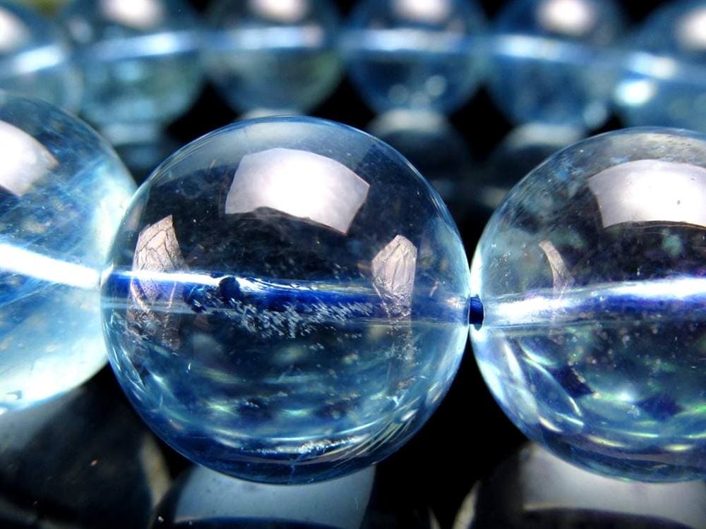 アクアマリン ブレスレット サンタマリア ベリル 藍玉