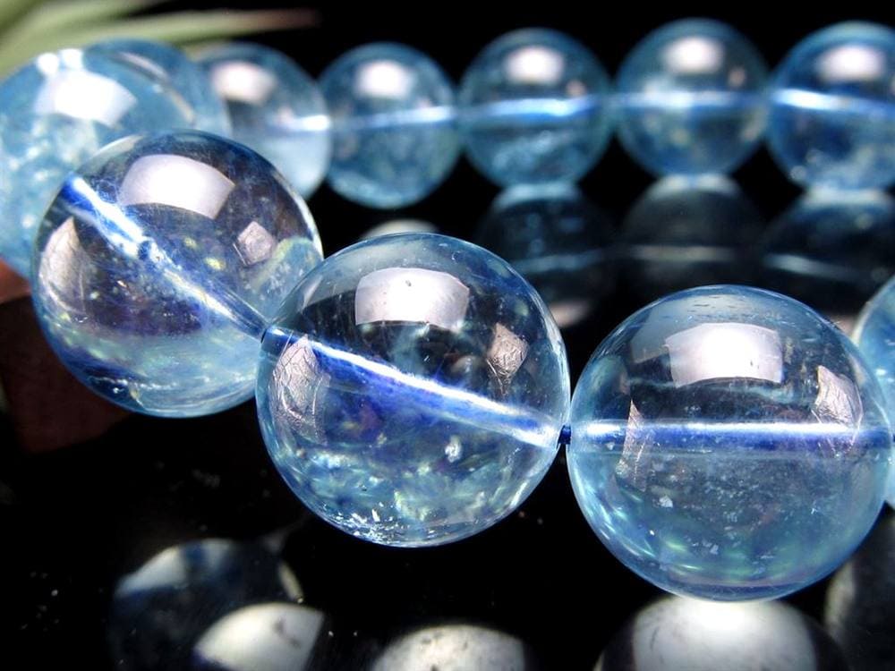 アクアマリン ブレスレット サンタマリア ベリル 藍玉