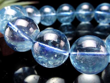 アクアマリン ブレスレット サンタマリア ベリル 藍玉