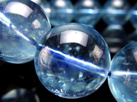 アクアマリン ブレスレット サンタマリア ベリル 藍玉