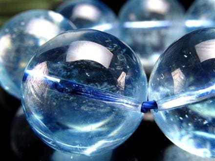 アクアマリン ブレスレット サンタマリア ベリル 藍玉