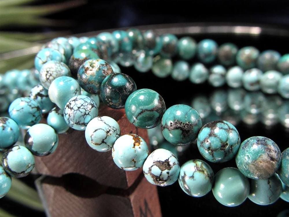 ターコイズ トルコ石 ブレスレット 誕生石 フーベイターコイズ