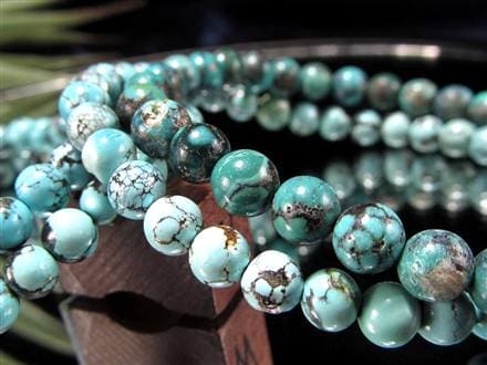 ターコイズ トルコ石 ブレスレット 誕生石 フーベイターコイズ