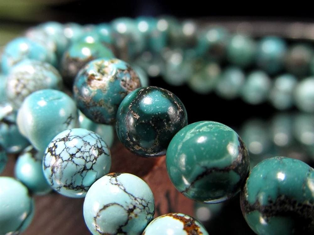 ターコイズ トルコ石 ブレスレット 誕生石 フーベイターコイズ