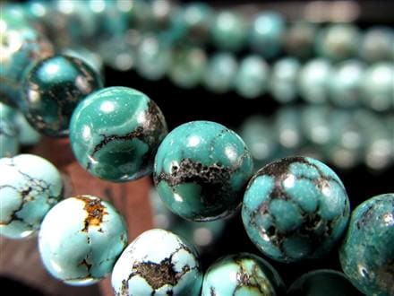 ターコイズ トルコ石 ブレスレット 誕生石 フーベイターコイズ