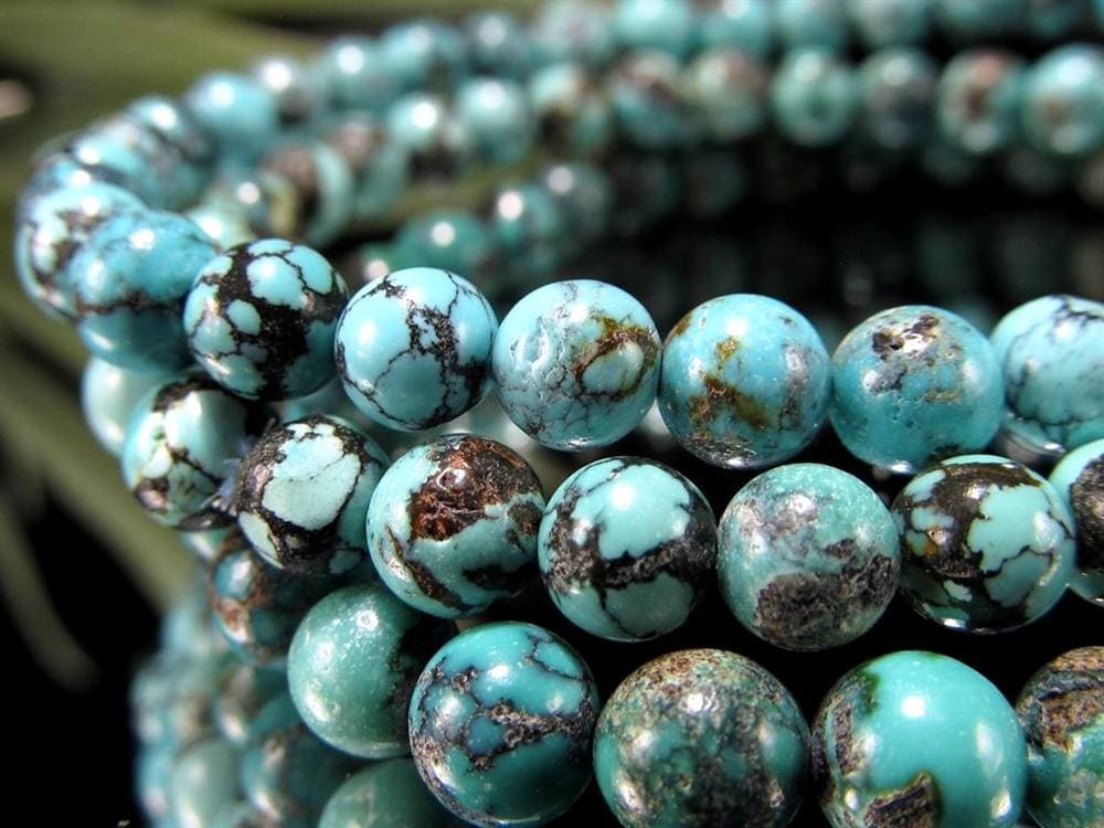 ターコイズ トルコ石 ブレスレット 誕生石 フーベイターコイズ