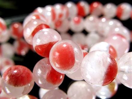 ロードナイトシリカ 薔薇輝石 ブレスレット 水晶 ロードナイト