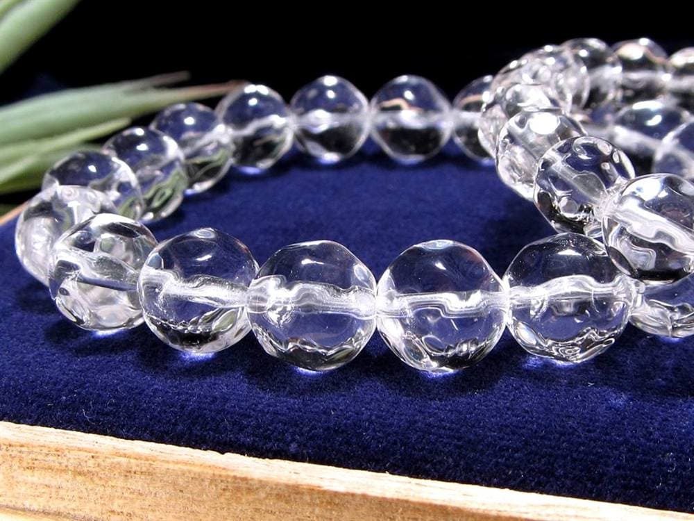 水晶 クリスタル クォーツ ブレスレット パイナップルカット 天然石