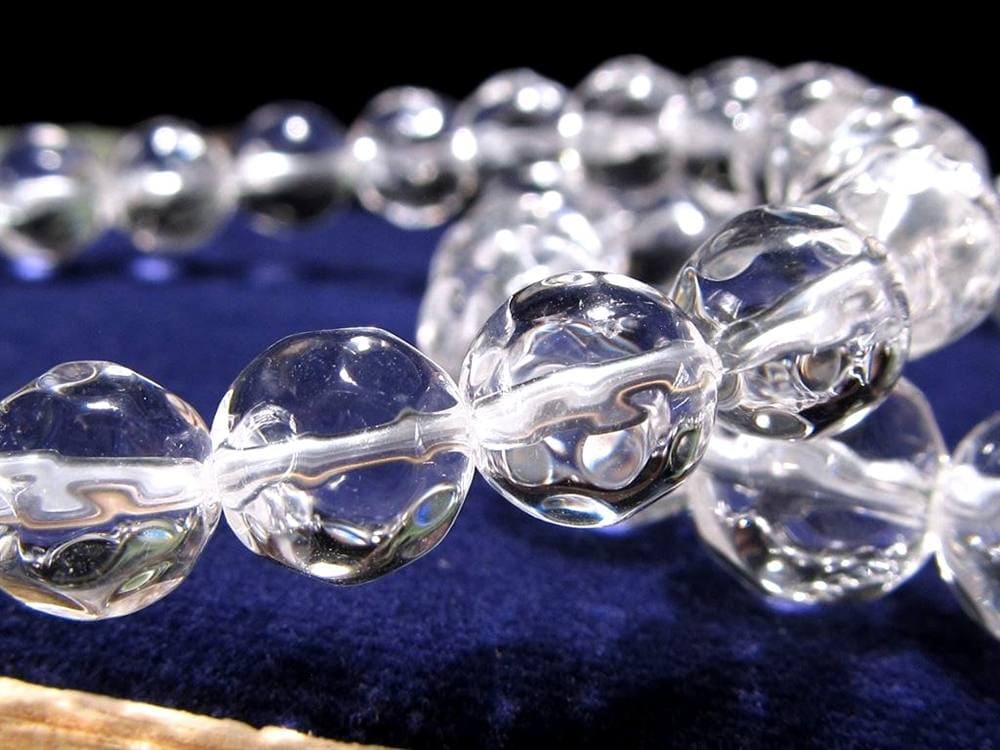 水晶 クリスタル クォーツ ブレスレット パイナップルカット 天然石