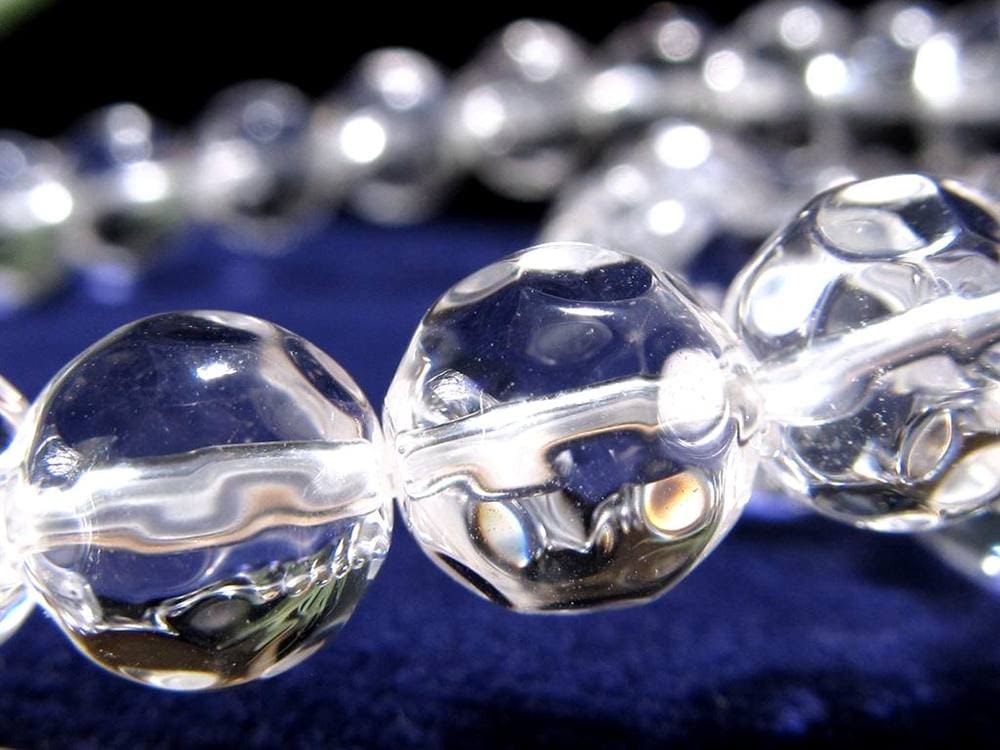 水晶 クリスタル クォーツ ブレスレット パイナップルカット 天然石