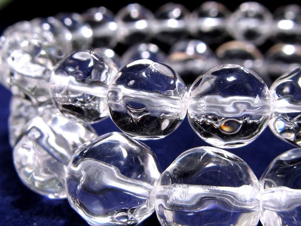 水晶 クリスタル クォーツ ブレスレット パイナップルカット 天然石