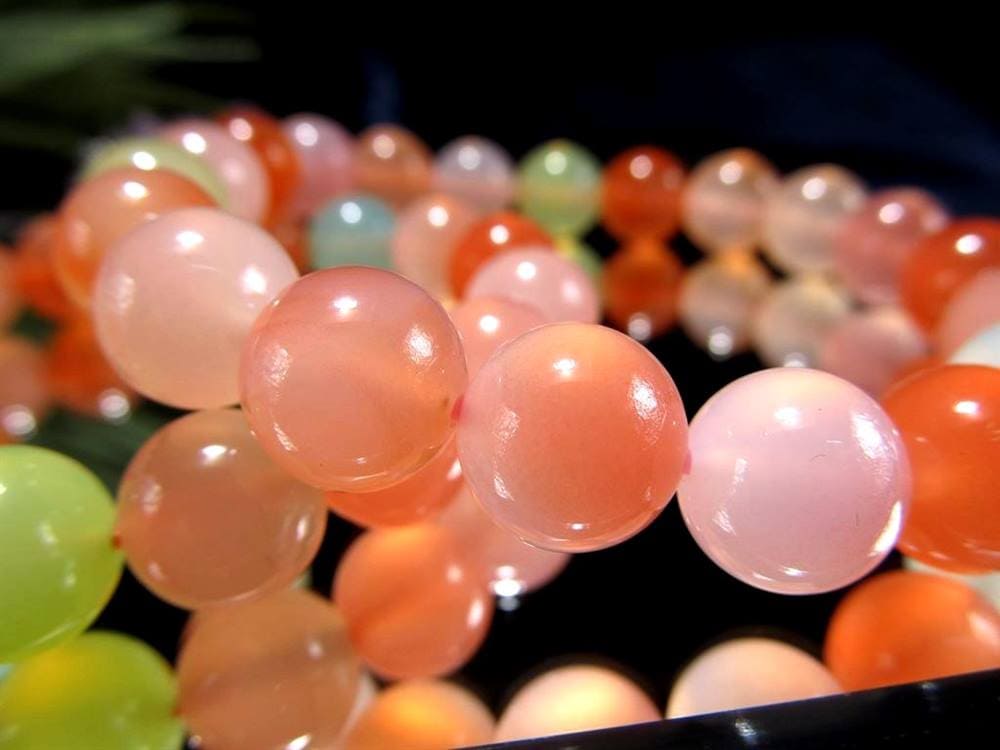 瑪瑙 ブレスレット アゲート 塩源瑪瑙 ソルトソースアゲート