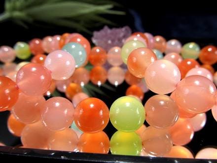 瑪瑙 ブレスレット アゲート 塩源瑪瑙 ソルトソースアゲート