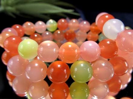 瑪瑙 ブレスレット アゲート 塩源瑪瑙 ソルトソースアゲート