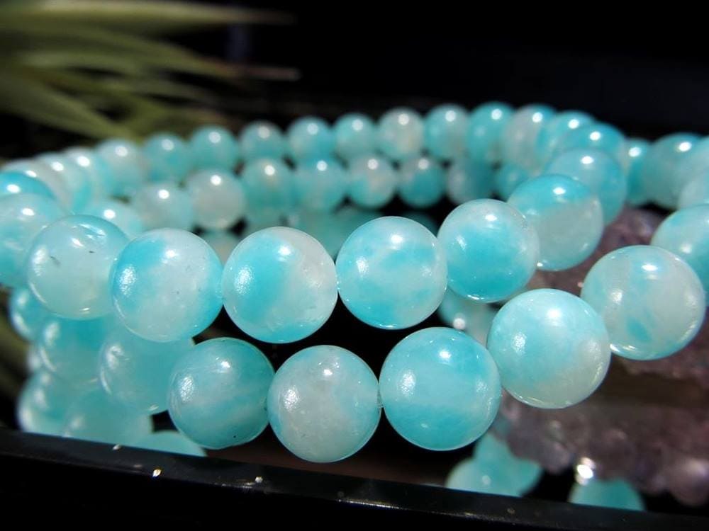 アマゾナイト ブレスレット 天河石 アマゾナイトシリカ ホープストーン