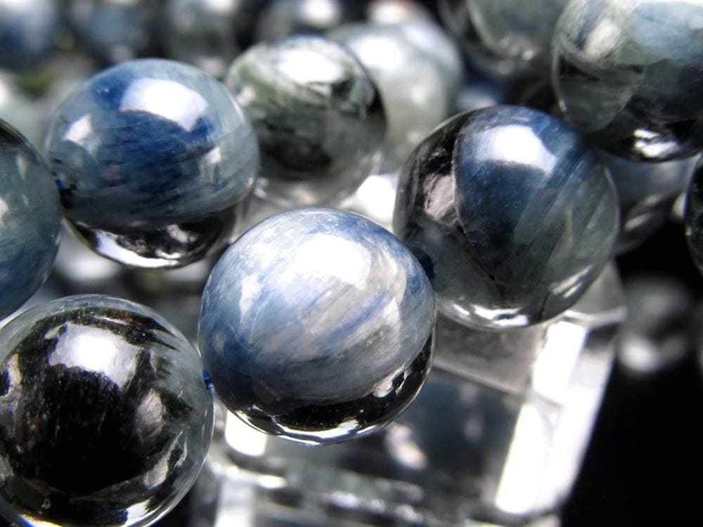 カイヤナイト 藍晶石 ブレスレット ブルー 青色