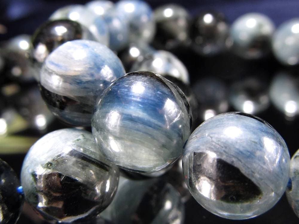 カイヤナイト 藍晶石 ブレスレット ブルー 青色