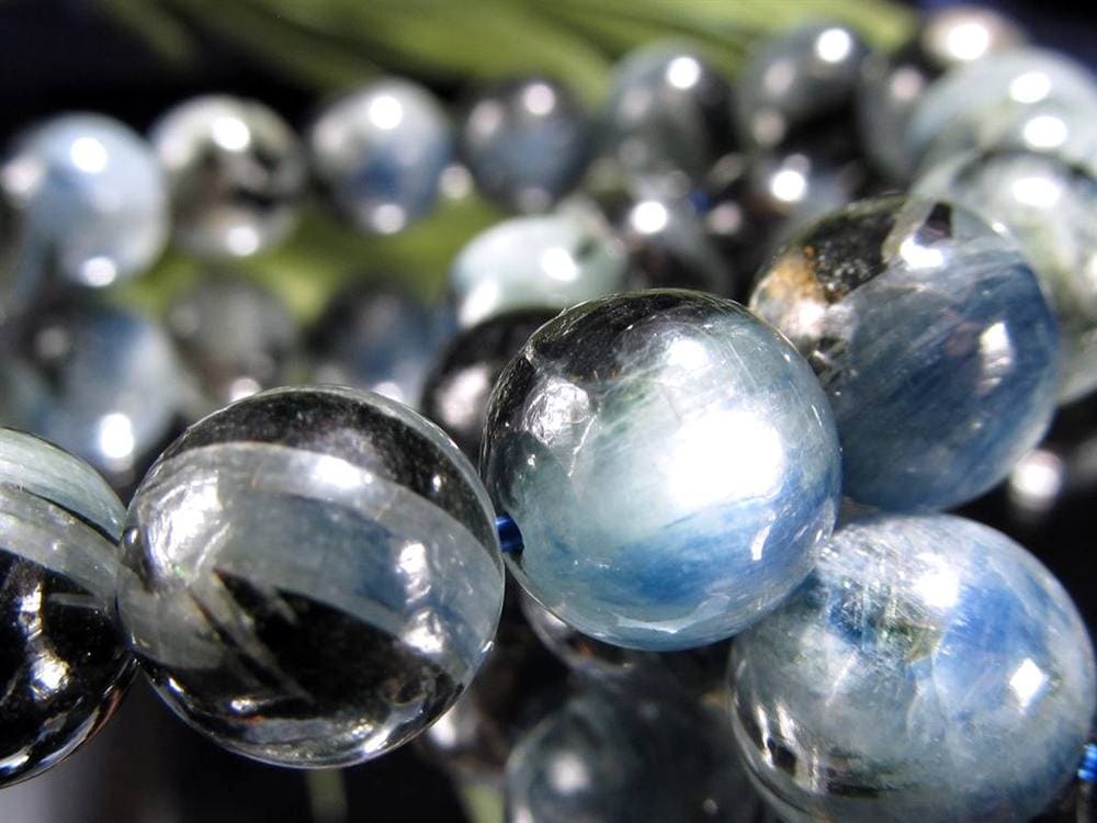 カイヤナイト 藍晶石 ブレスレット ブルー 青色