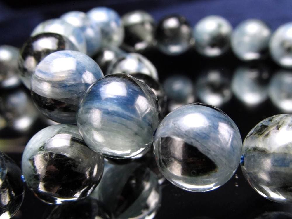 カイヤナイト 藍晶石 ブレスレット ブルー 青色