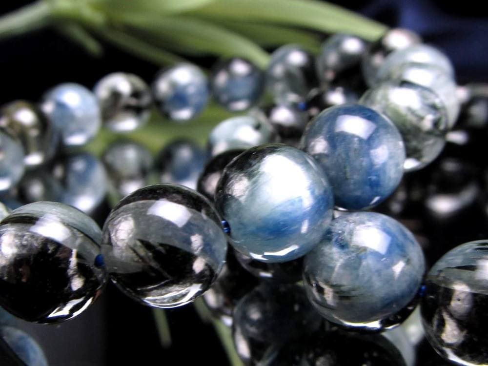 カイヤナイト 藍晶石 ブレスレット ブルー 青色