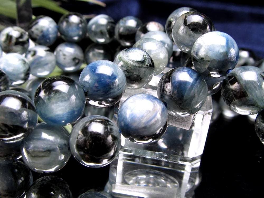 カイヤナイト 藍晶石 ブレスレット ブルー 青色